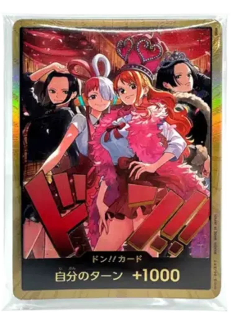 ドン!!カード : ロビン&ウタ&ナミ&ハンコック スーパーパラレル :未開封10枚セット